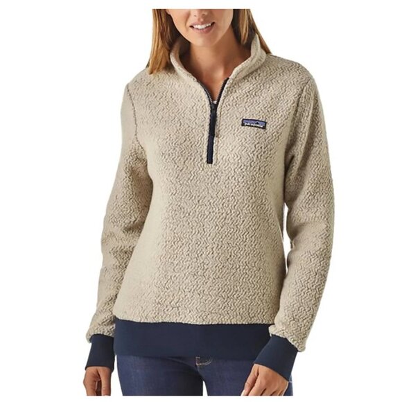 Patagonia Woolyester Fleece Pullover Oat Women's Size Small Outdoor Wool Blend - Picture 2 of 5